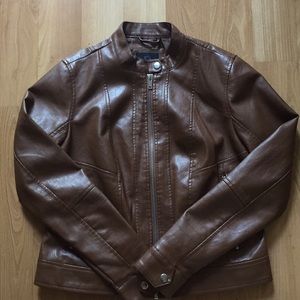 Bernardo light brown leather jacket